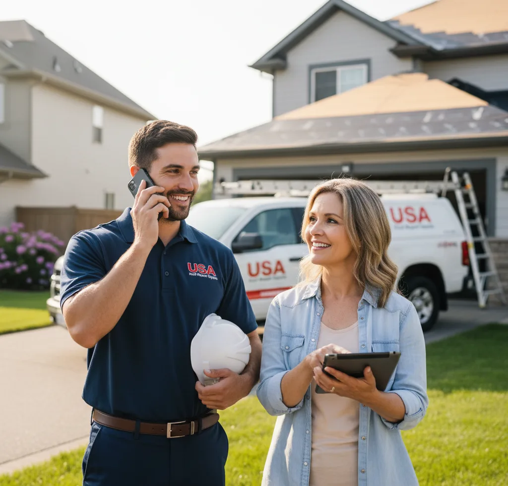 USA Roof Repair Experts customer support in Huntington